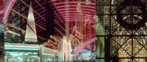Holiday building displays, Christmas lights, christmas lightpole banners, chicago, il