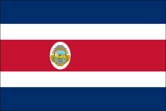 costa rica flag seal, costa rican flag with seal, buy online