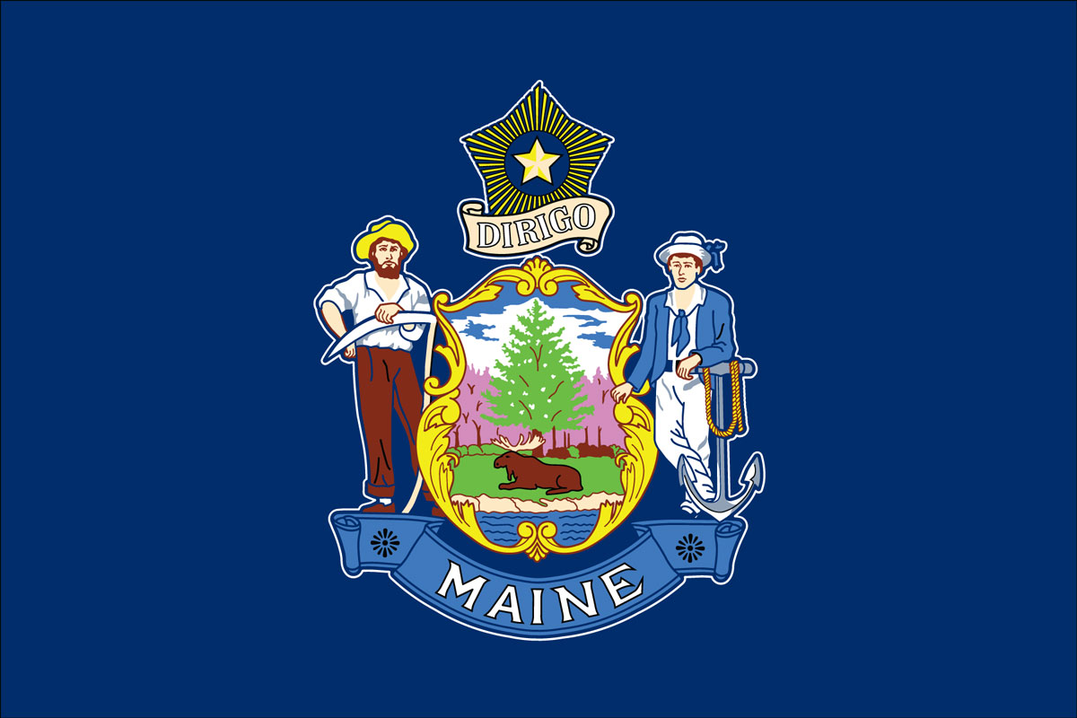 maine state flag, buy online