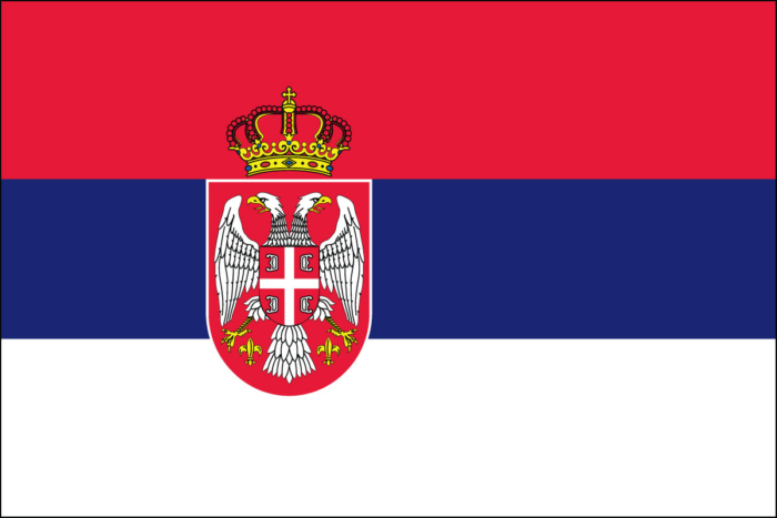 serbia flag with seal, buy online