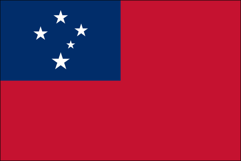 WESTERN SAMOA FLAG - Liberty Flag & Banner Inc.