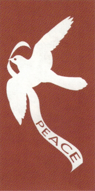 pole banner, peace, holiday, dove