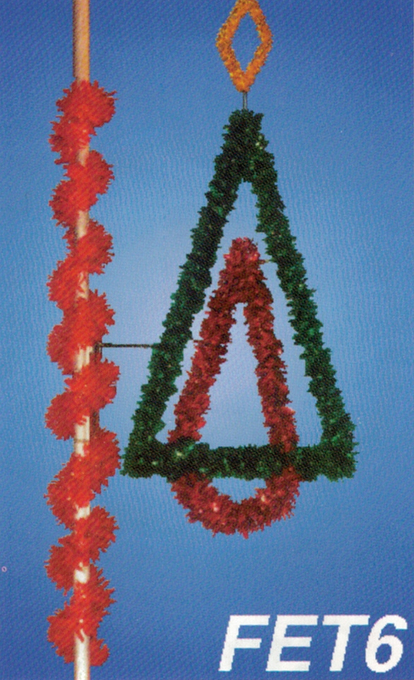 Christmas Lightpole decoration abstract xmas tree