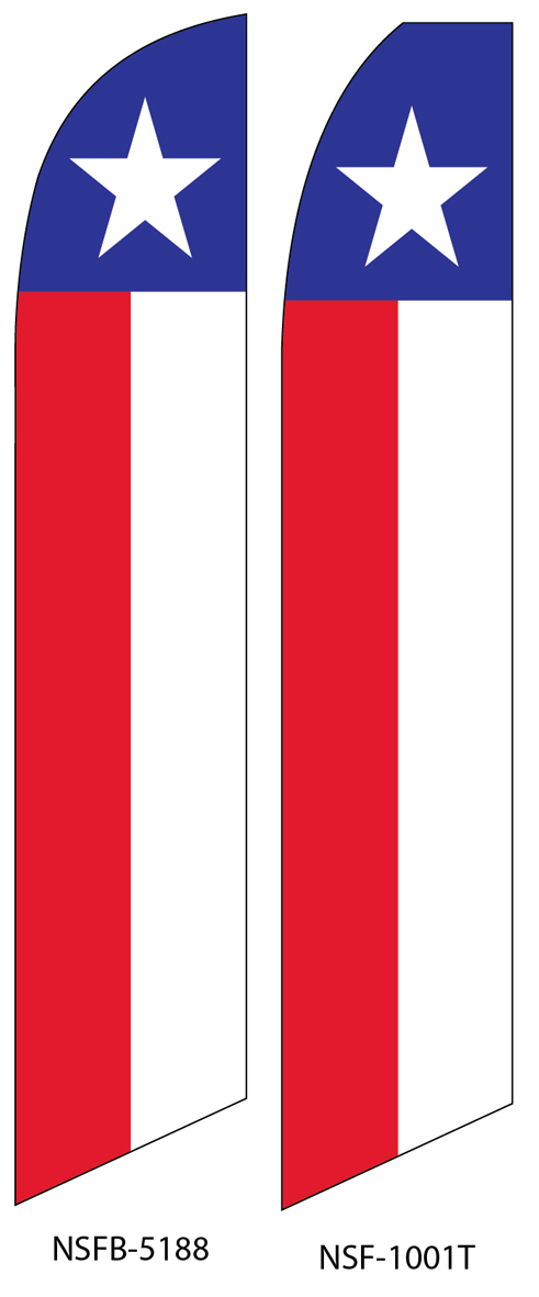 Swooper Flag - puerto rico flag