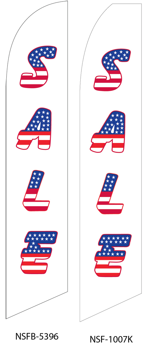swooper flags, sale, american flag lettering