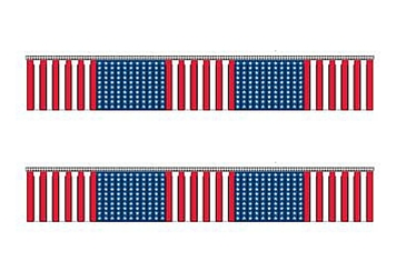 US FLAG HULA pennant strings, liberty flag & banner inc.