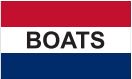 boats, message flag, nylon, 3'x5'
