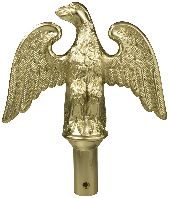 flagpole ornament perched eagle