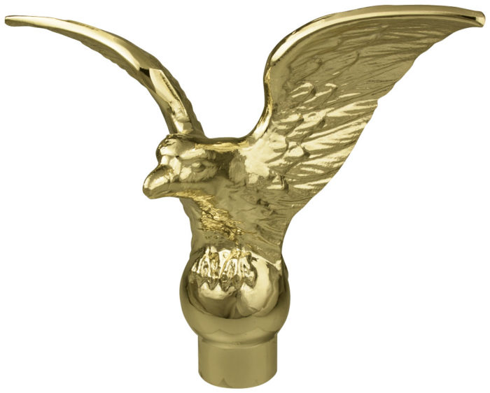flagpole ornament flying eagle