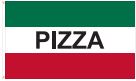 nylon message flag, pizza