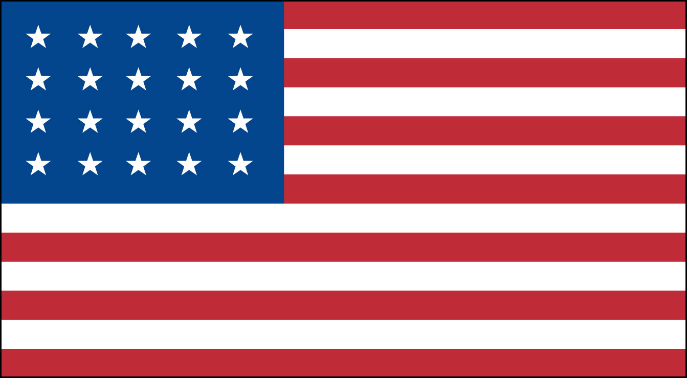20 Star Us Flag Outdoor Nylon Liberty Flag And Banner Inc