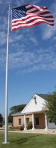 Deluxe IH Series commercial flagpole