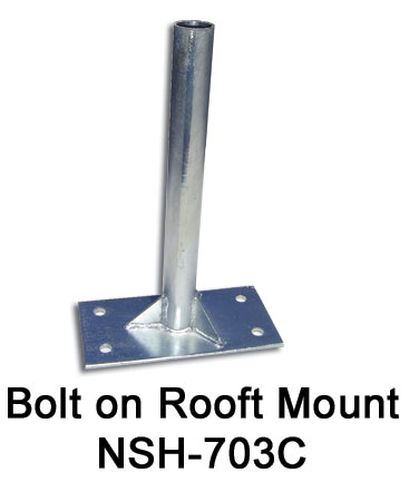swooper flag bolt on roof mount