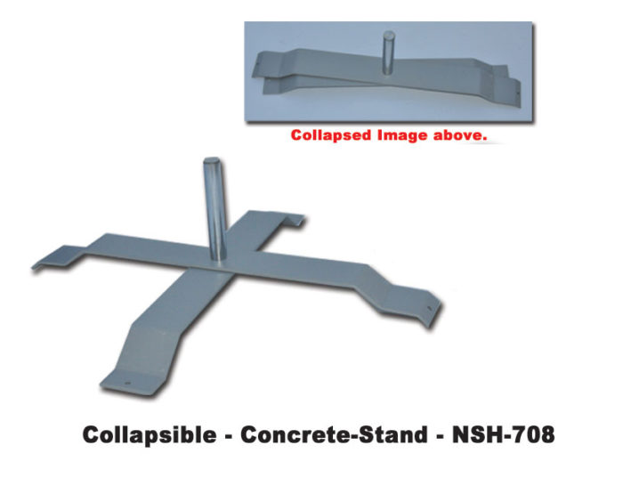 swooper flag collapsible stand for concrete